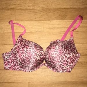 Pink leopard bra